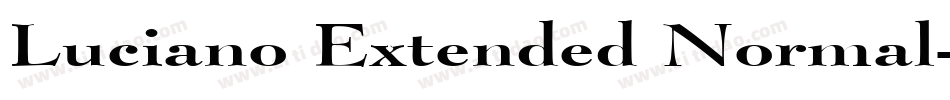 Luciano Extended Normal字体转换